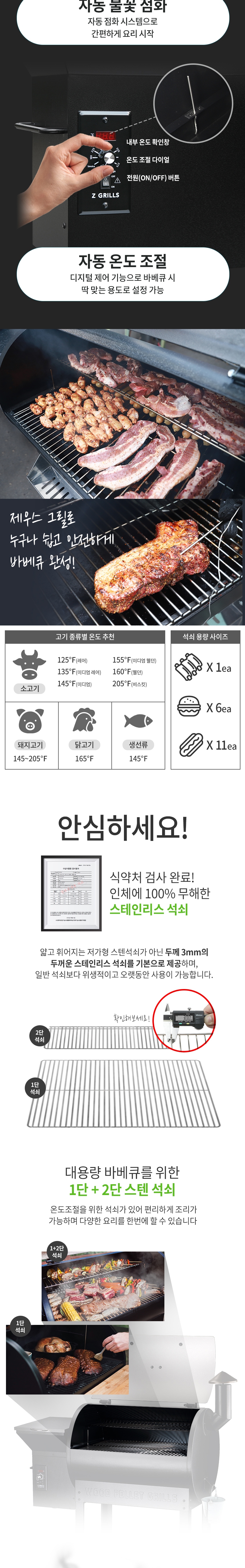 [꾸버스] 전기 자동 펠릿그릴 바베큐그릴 대형 야외 훈제 업소용 그릴 제우스-7002B