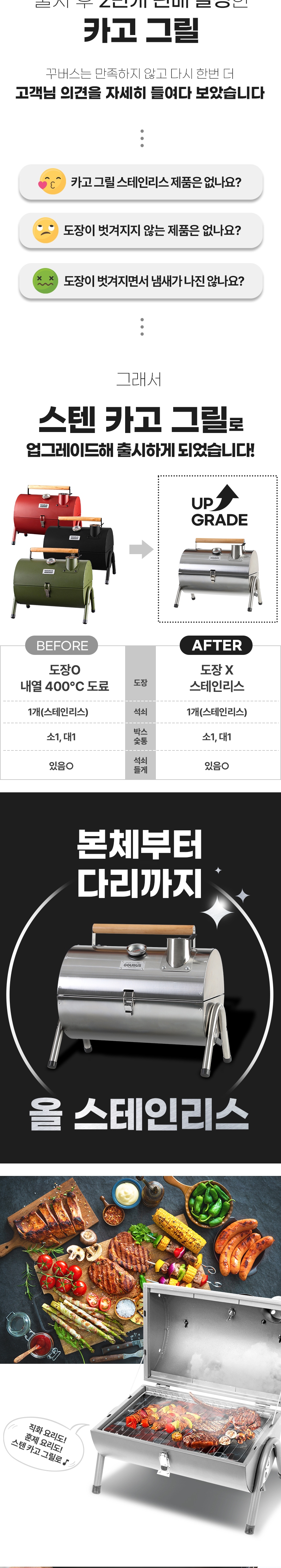 [꾸버스] 스텐 카고 그릴