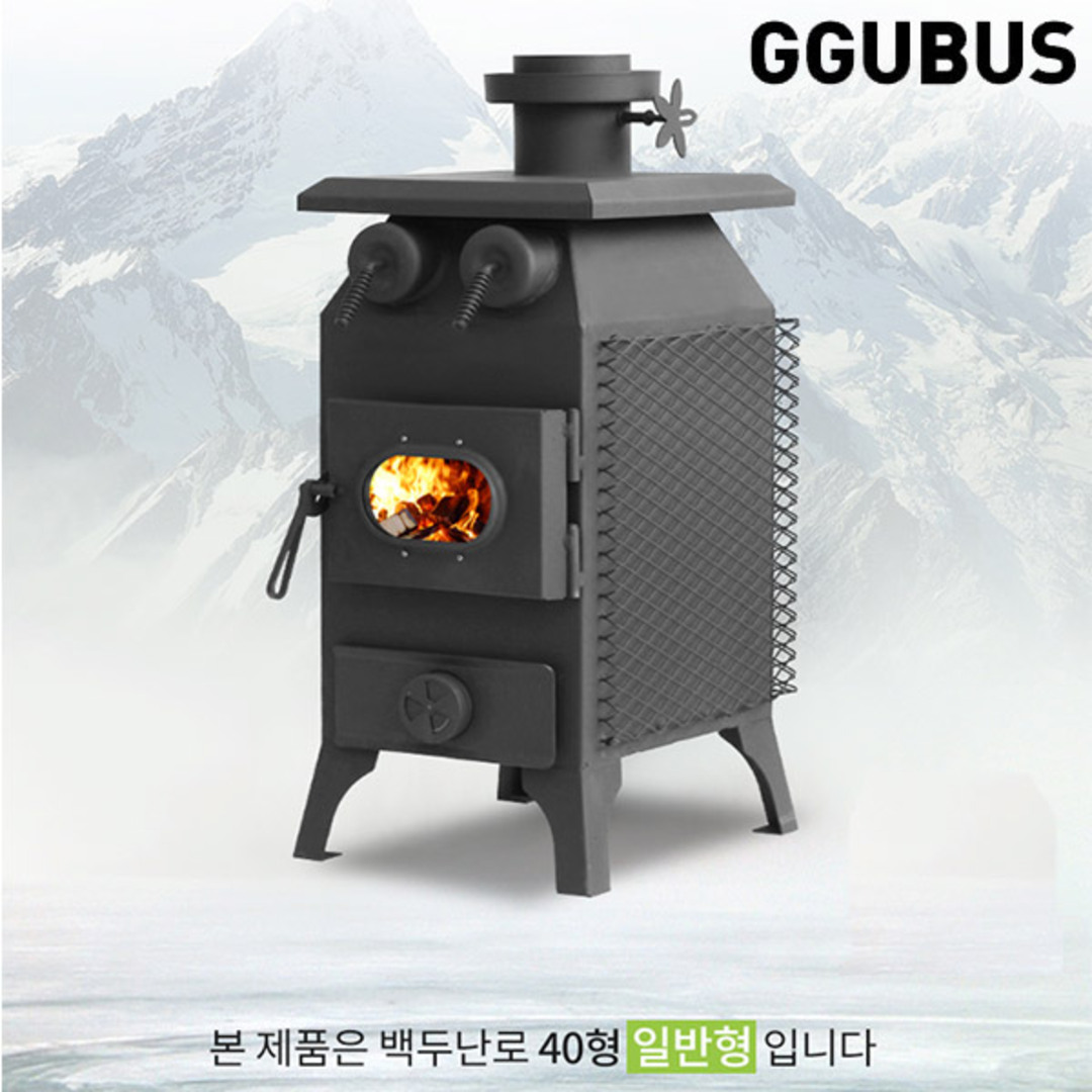 [꾸버스] 백두난로 40형 일반형 - 화목난로/캠핑난로 | 데얼스 아웃도어 전문 플랫폼