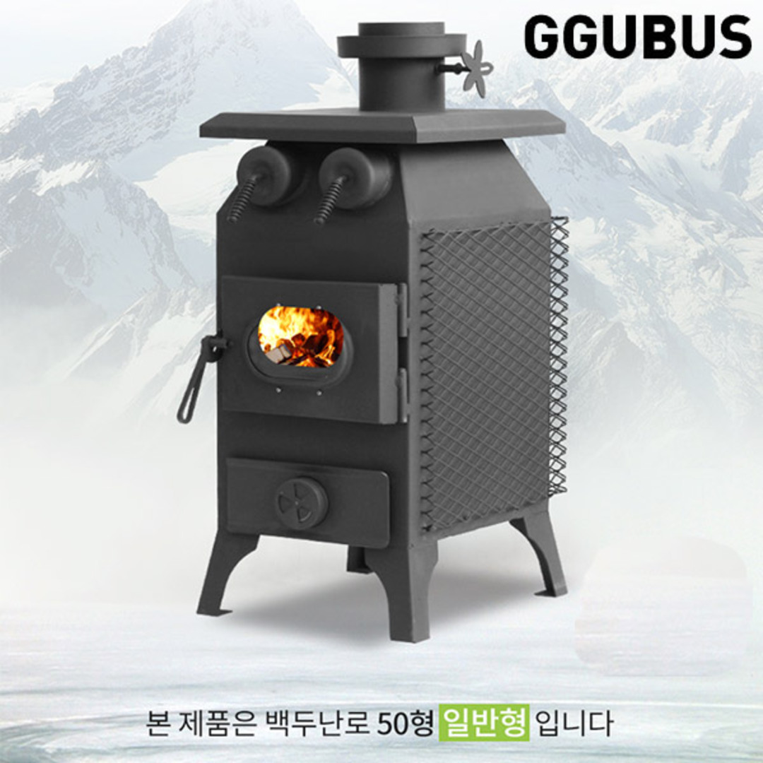 [꾸버스] 백두난로 50형 일반형 - 화목난로/캠핑난로 | 데얼스 아웃도어 전문 플랫폼