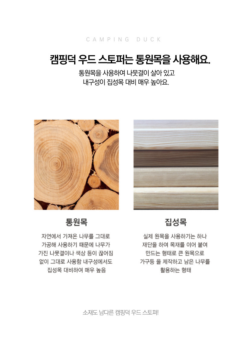 [캠핑덕] 우드 스토퍼