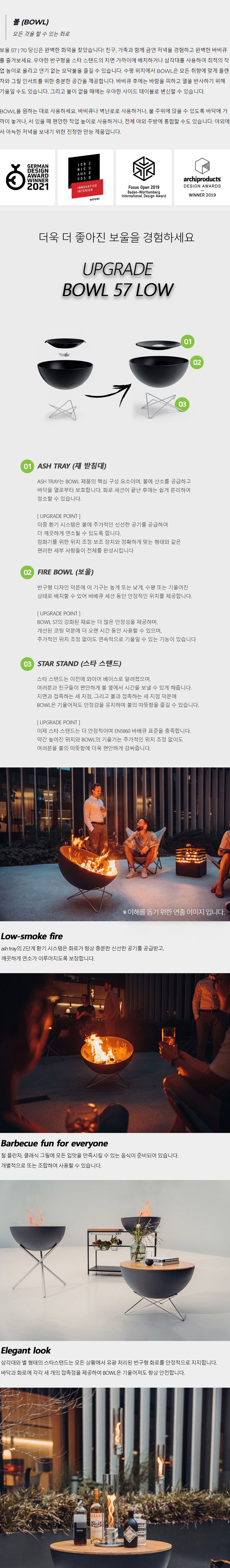 호파츠 볼 57 BOWL 화로대 로우 H00249