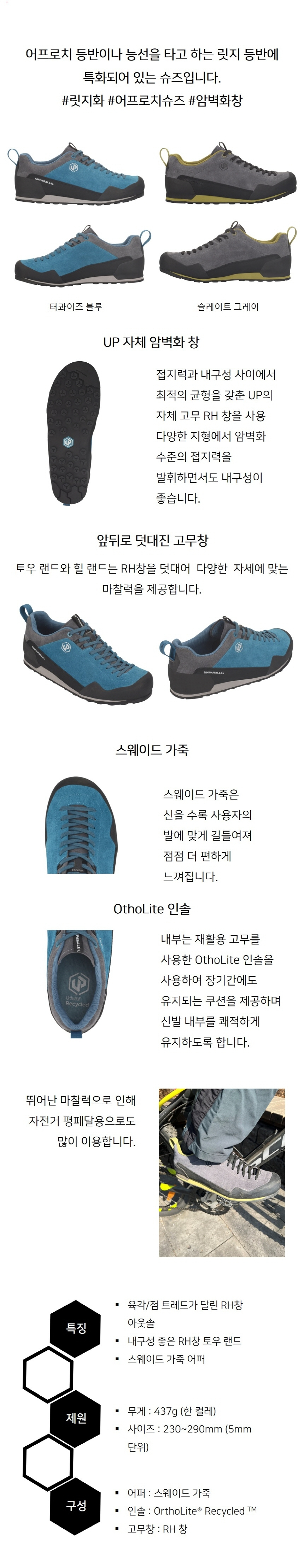 언패러렐 락 가이드 /슬레이트 그레이