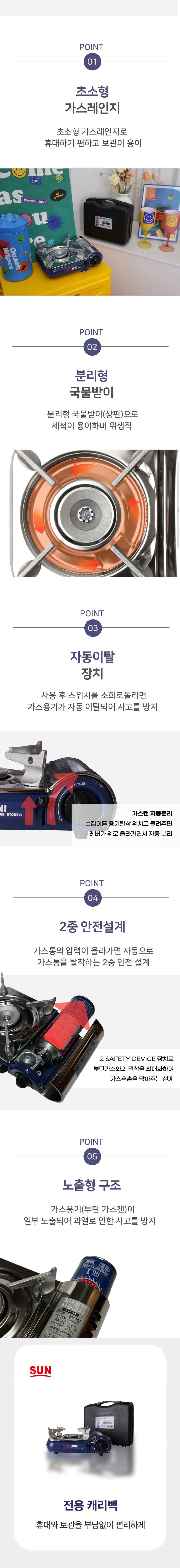 썬연료 휴대용 미니 가스버너