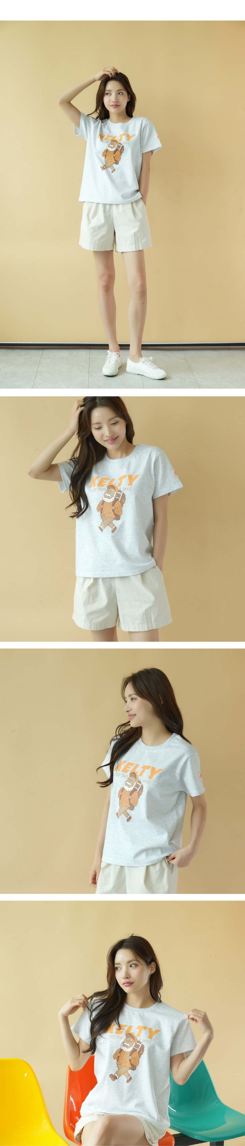 켈티 DK 티셔츠_화이트멜란지