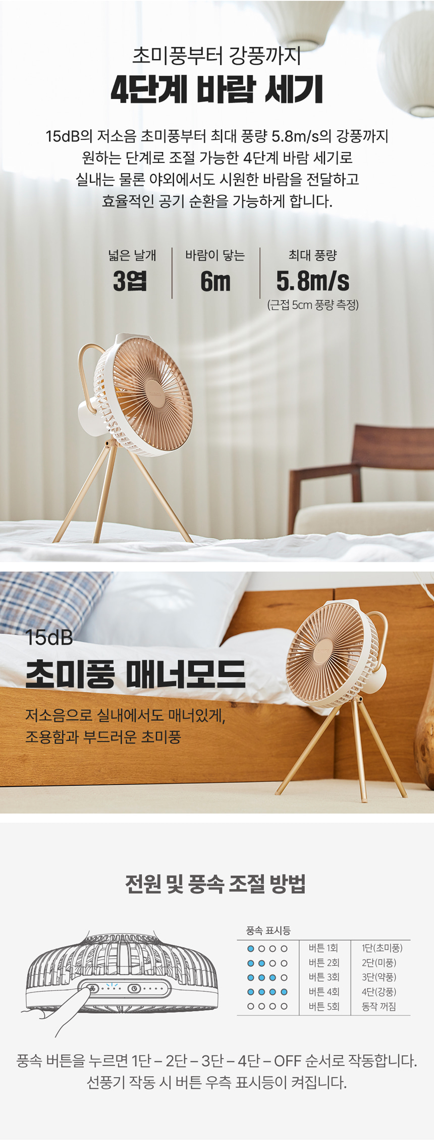 크레모아 V600+ 무선 캠핑 선풍기 써큘레이터 타프팬