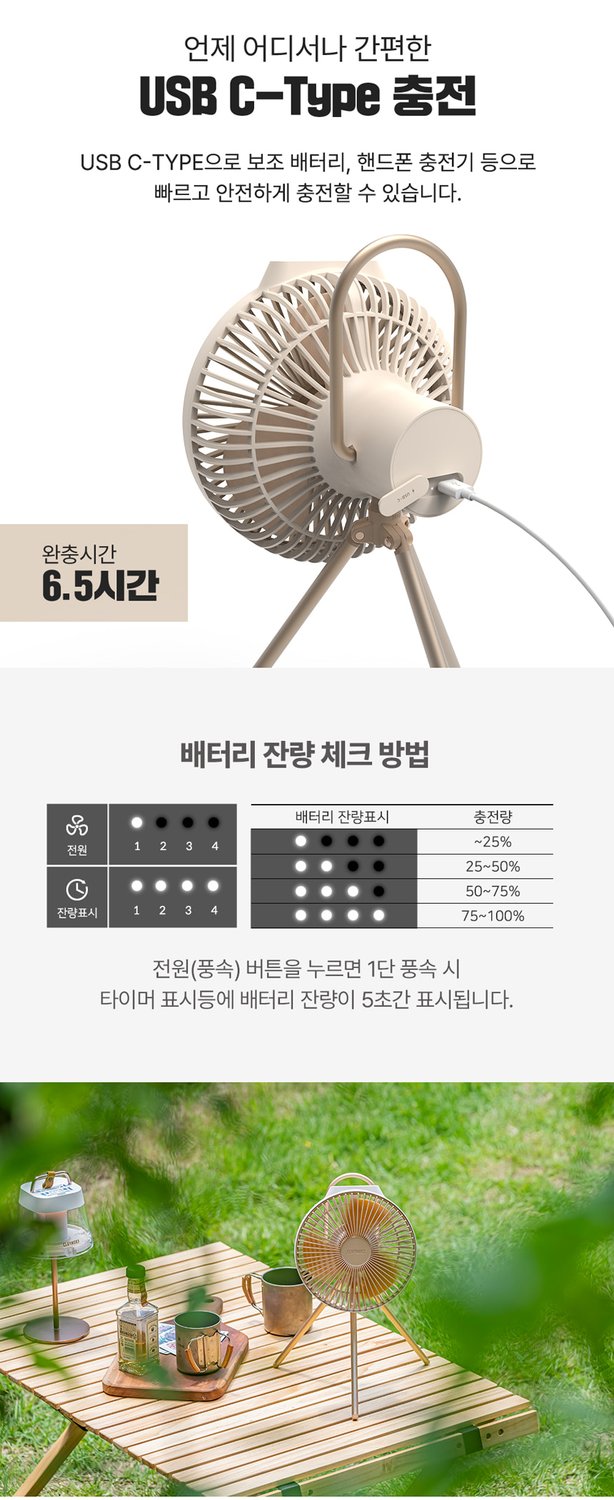 크레모아 V600+ 무선 캠핑 선풍기 써큘레이터 타프팬