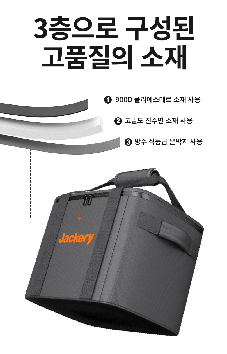 잭커리 휴대용 파워뱅크 M 사이즈 수납가방(800Pro, 1000A, 1000Pro 전용)