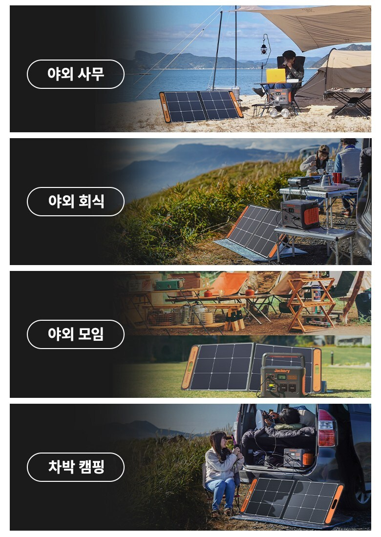 잭커리 SolarSaga 100 휴대용 태양광 패널 100W