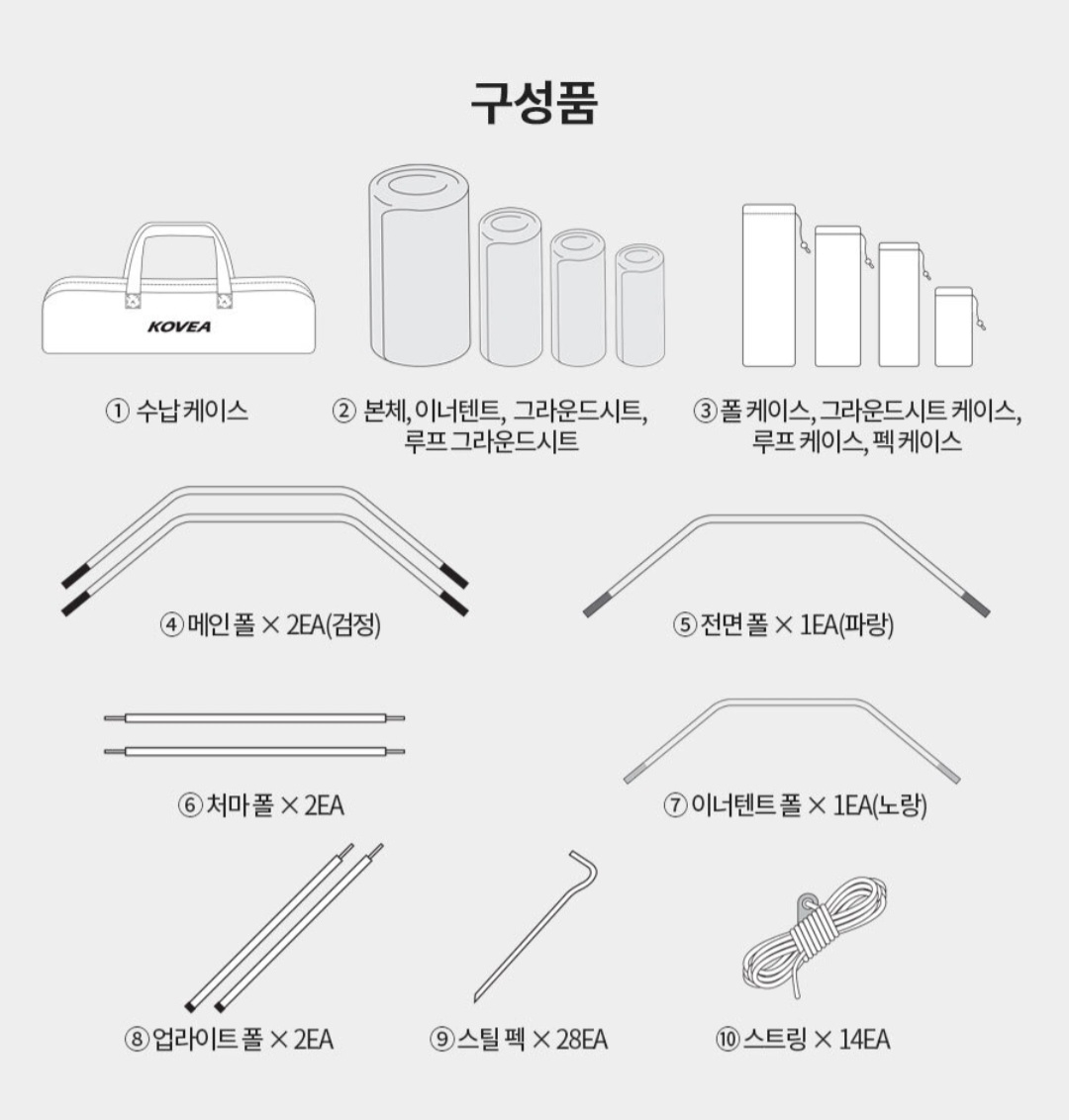 코베아 네스트W (탄색상) 1번피칭 (최상급) | 데얼스 아웃도어 전문 플랫폼