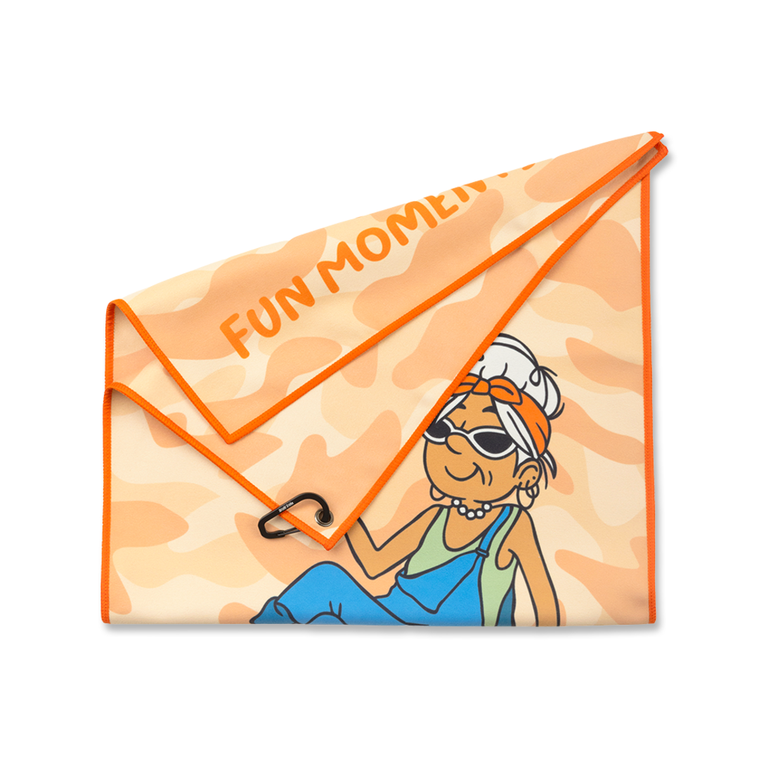 와일드바이브 캠핑샤워타올(단품)_Camping Shower Towel (Khaki l Orange) | 데얼스 아웃도어 전문 플랫폼