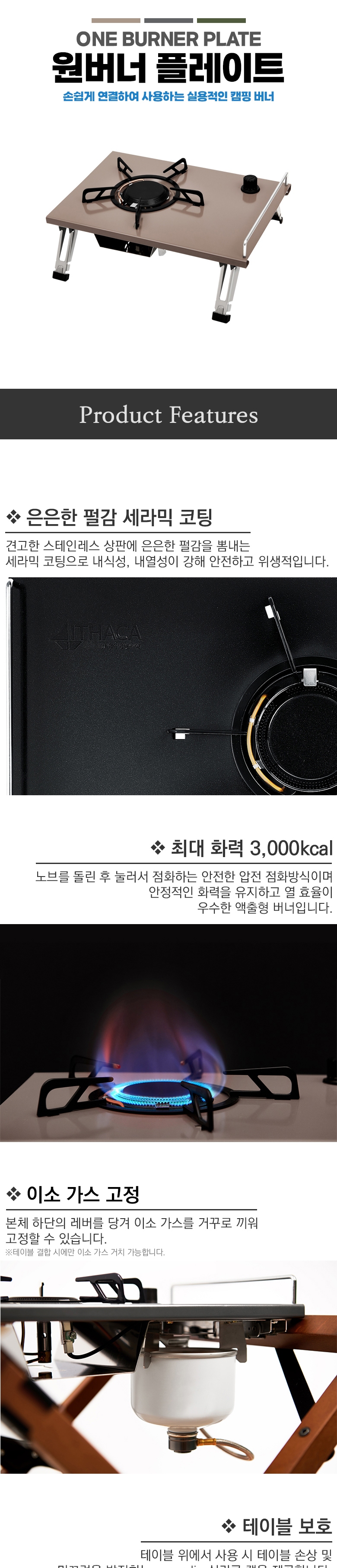 [리퍼] [이타카] 원버너 플레이트_탄_C등급★★★
