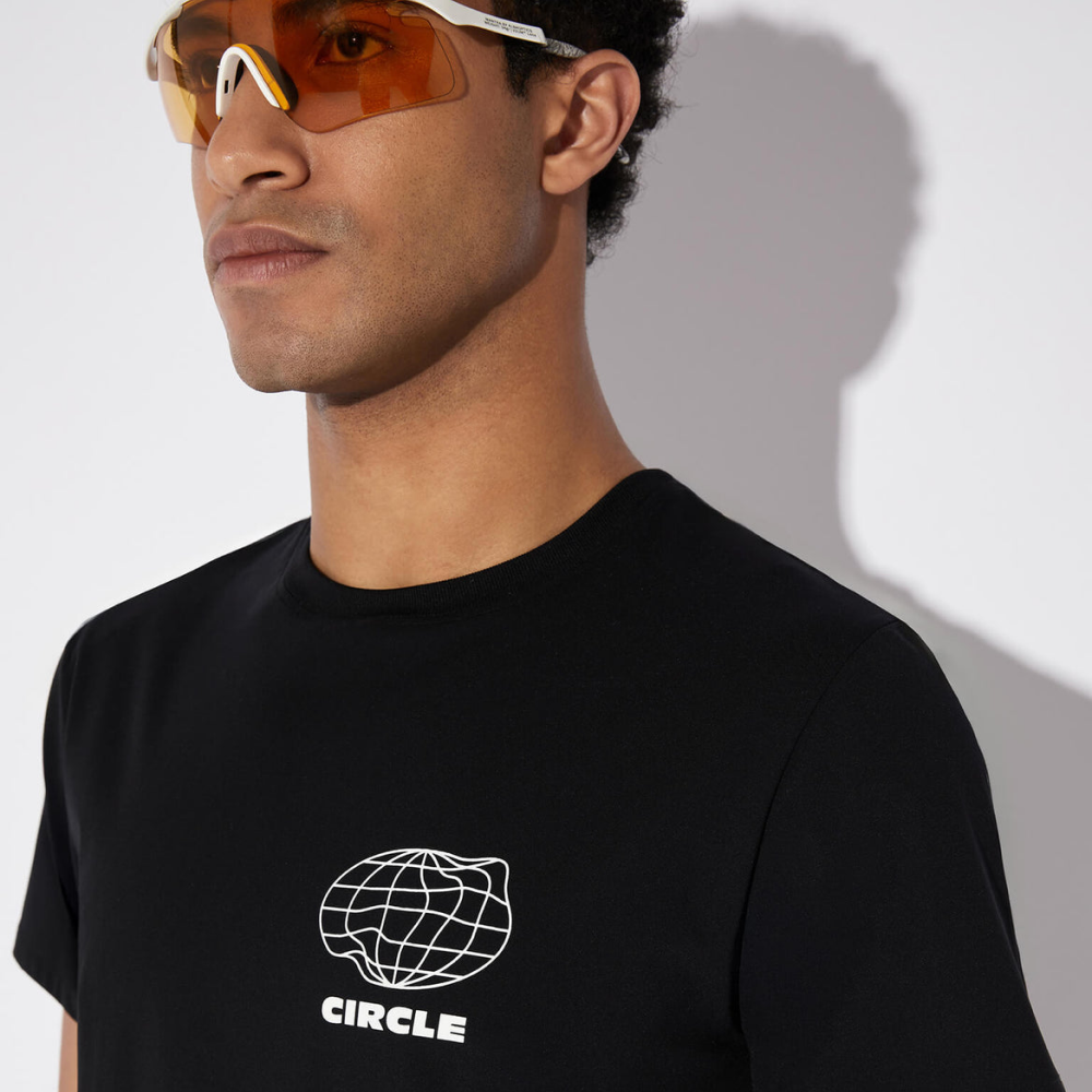 써클 에센셜 어질리티 런 반팔 티셔츠 블랙 남성 | 데얼스 아웃도어 전문 플랫폼