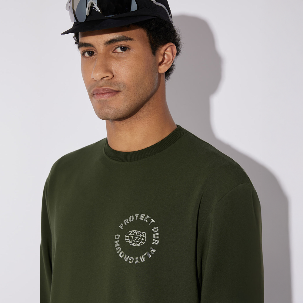 써클 에브리데이 겟 럭키 스웨트셔츠 모스 그린 남성 | 데얼스 아웃도어 전문 플랫폼