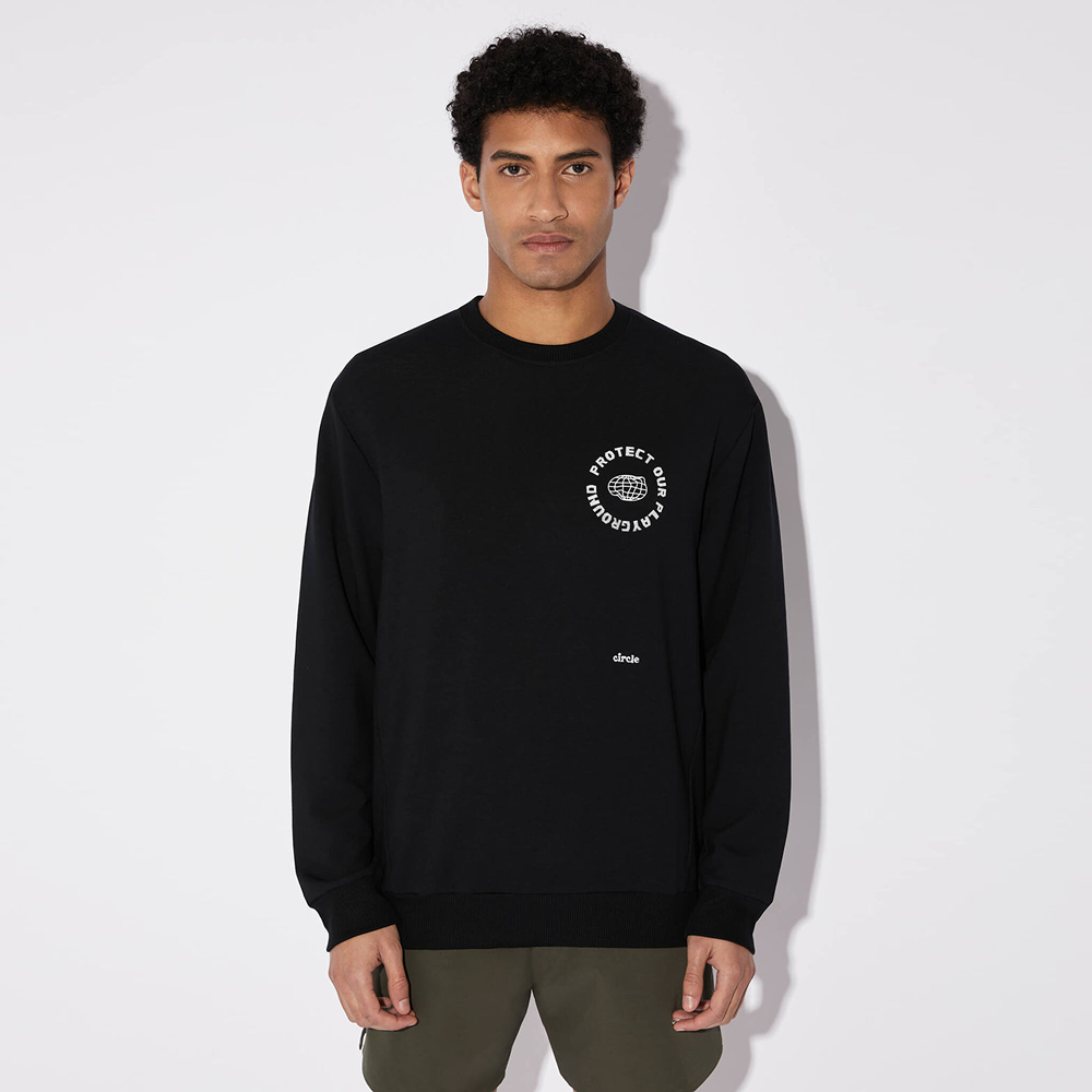 써클 에브리데이 겟 럭키 스웨트셔츠 오닉스 블랙 남성 | 데얼스 아웃도어 전문 플랫폼