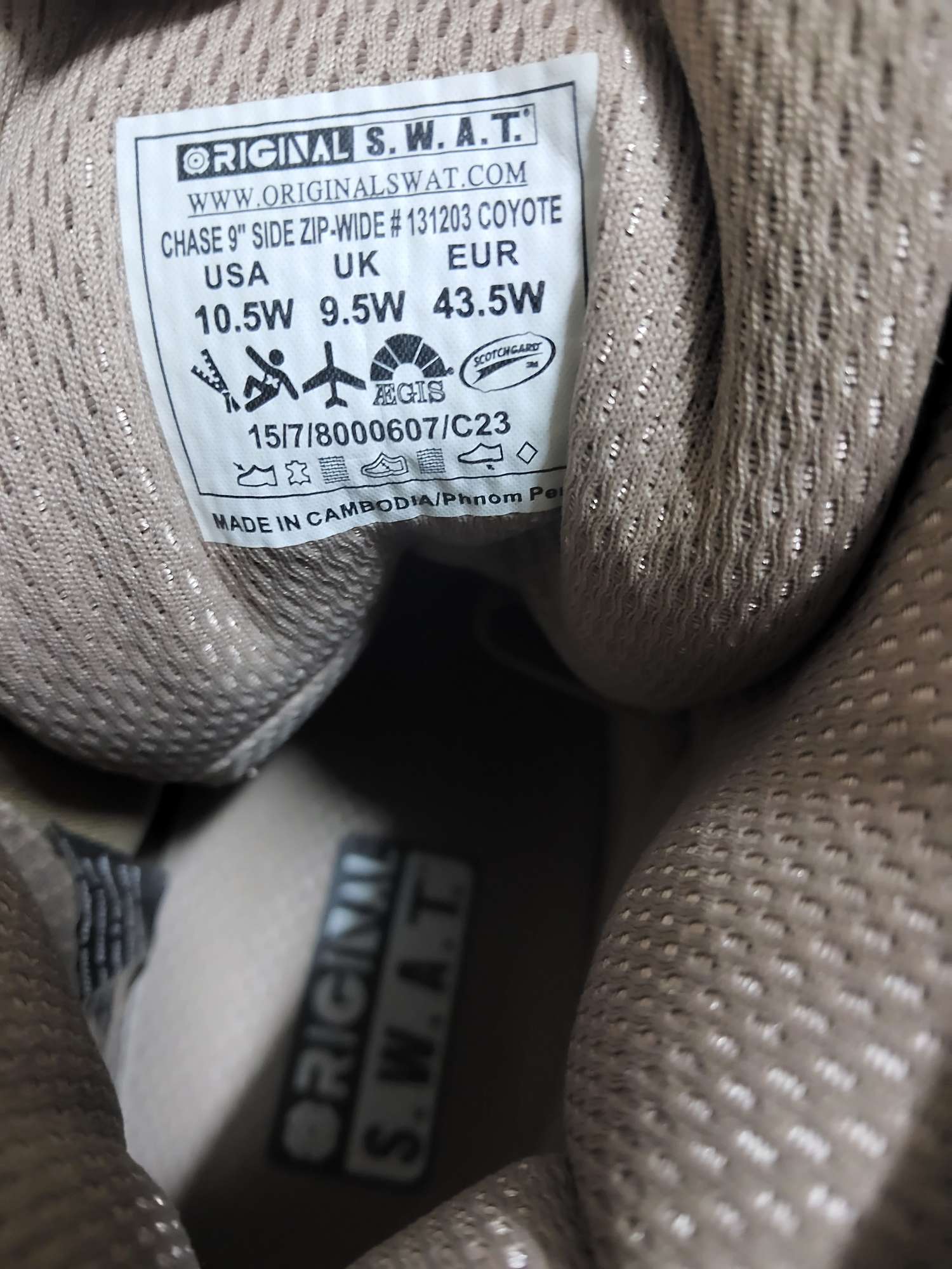 오리지널 스와트 체이스9 코요테브라운 280~285 | 데얼스 아웃도어 전문 플랫폼
