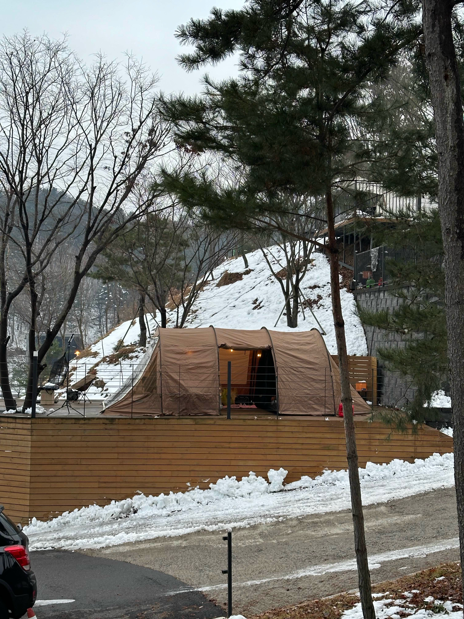 스노우라인 새턴 2룸 DX 텐트 탄 + 우레탄창(TPU) + 그라운드시트 + 우드선반 판매 | 데얼스 아웃도어 전문 플랫폼