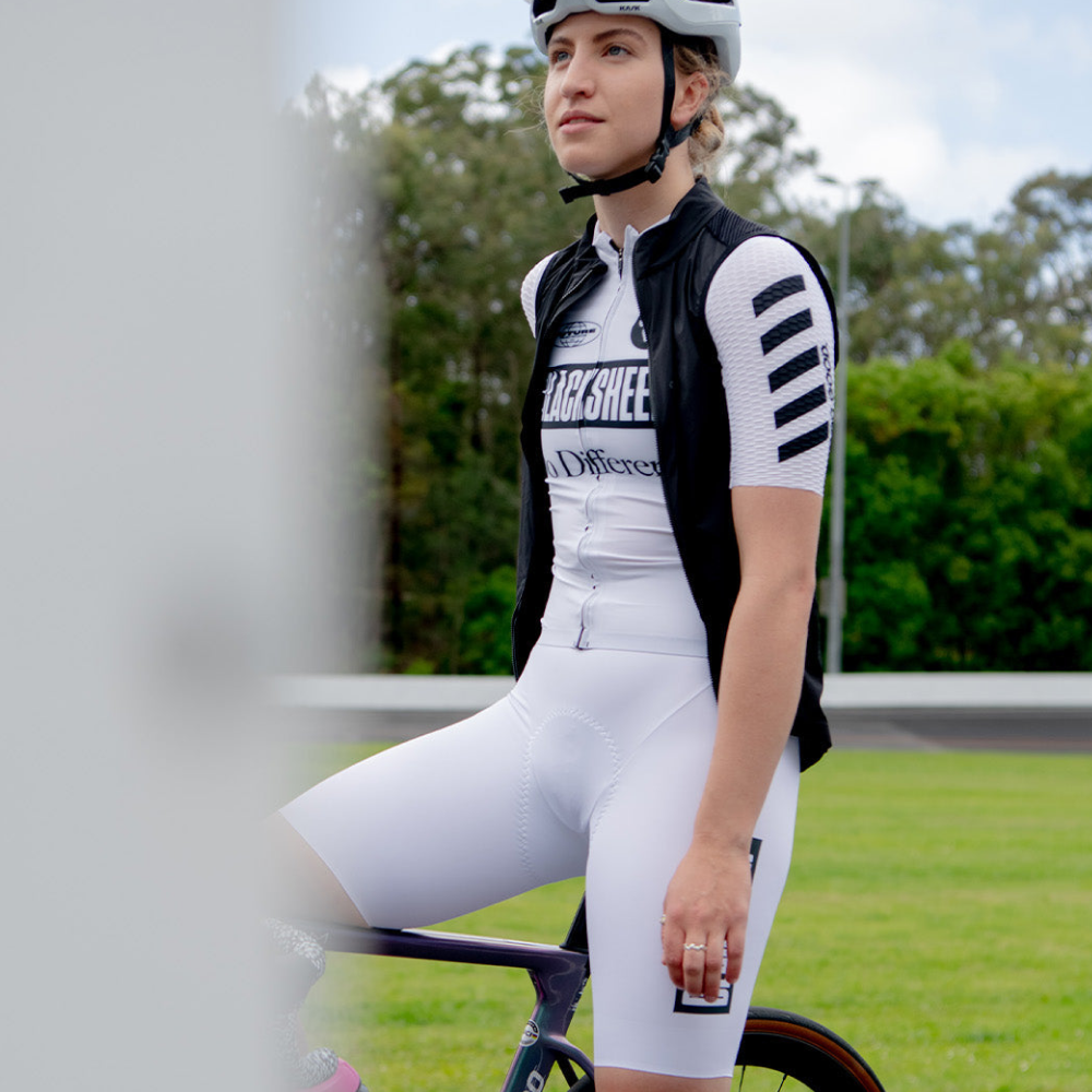 블랙쉽 사이클링 글라이드 빕 앤 브레이스 화이트 여성 | 데얼스 아웃도어 전문 플랫폼