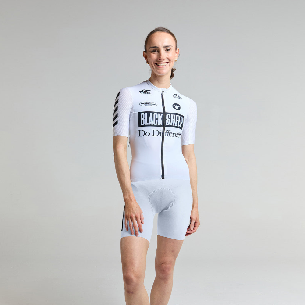 블랙쉽 사이클링 에어로 반팔 져지 퓨처 모노 화이트 여성 | 데얼스 아웃도어 전문 플랫폼