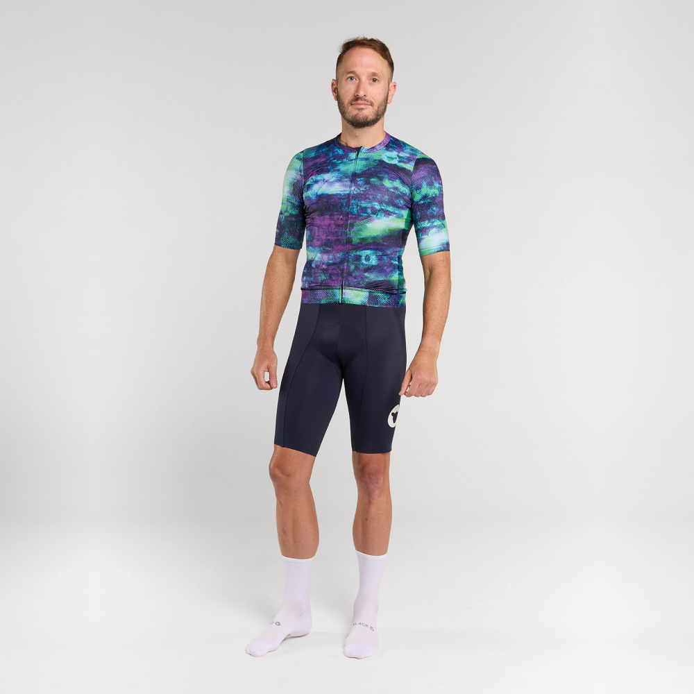 블랙쉽 사이클링 팀 반팔 져지 디스트레스트 퍼플 애쉬 남성 | 데얼스 아웃도어 전문 플랫폼