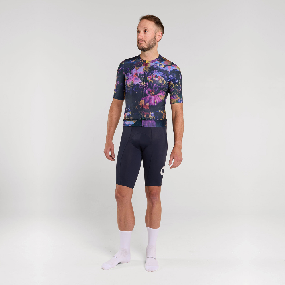 블랙쉽 사이클링 팀 반팔 져지 디스트레스트 미드나잇 플로럴 남성 | 데얼스 아웃도어 전문 플랫폼