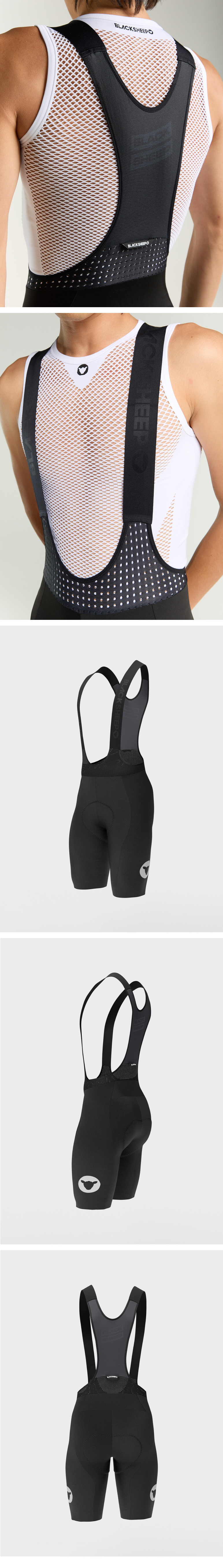 7-1 Men's Zer0 Bib and Brace - Black - 제품 사진.png