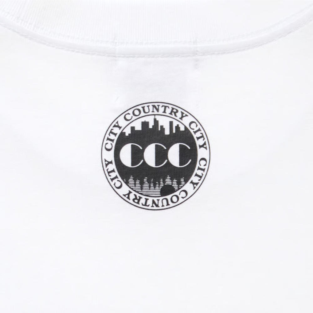 시티 컨트리 시티 x 워 코튼 반팔 티셔츠 망키 화이트 x 블랙 공용 | 데얼스 아웃도어 전문 플랫폼