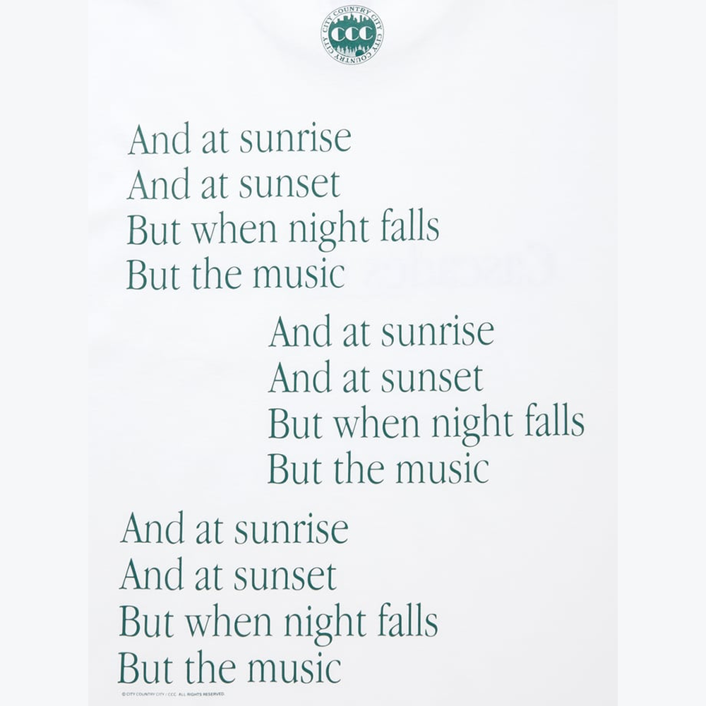 시티 컨트리 시티 코튼 포켓 반팔 티셔츠 캐스케이즈 오브 컬러 화이트 공용 | 데얼스 아웃도어 전문 플랫폼