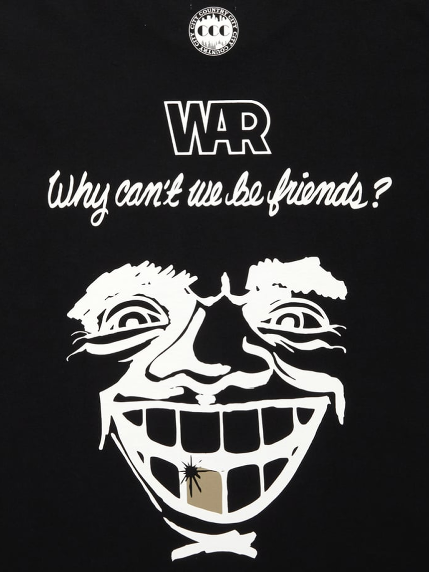 시티 컨트리 시티 x 워 코튼 포켓 반팔 티셔츠 와이 캔트 위 비 프렌즈? 001 블랙 공용 | 데얼스 아웃도어 전문 플랫폼