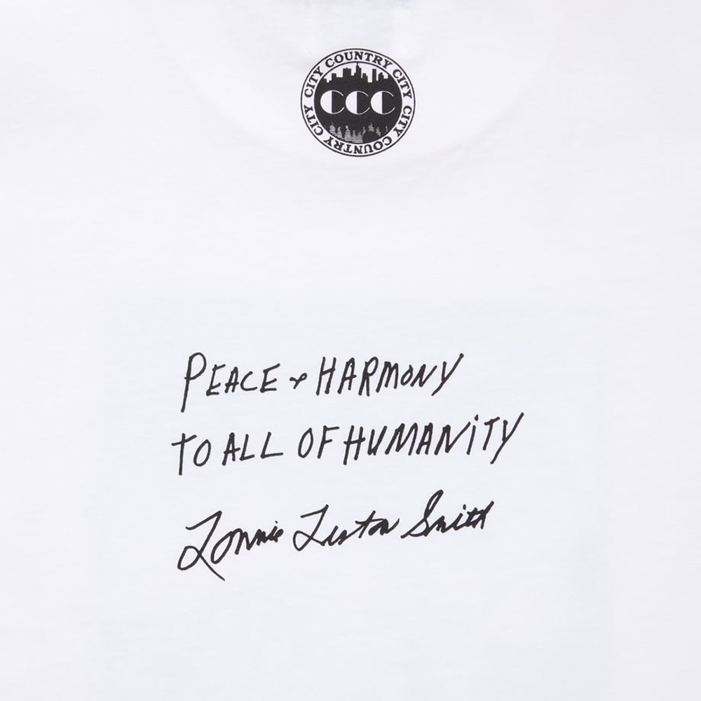 시티 컨트리 시티 x 로니 리스턴 스미스 코튼 티셔츠 송 포 더 칠드런 화이트 공용 | 데얼스 아웃도어 전문 플랫폼