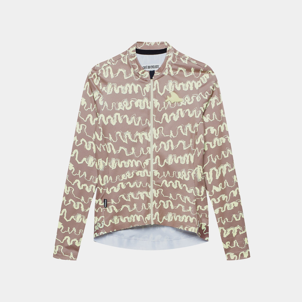 카페 드 사이클리스트 콘스탄스 레이스 긴팔 져지 오이스터 그레이 나폴리 옐로우 여성 | 데얼스 아웃도어 전문 플랫폼