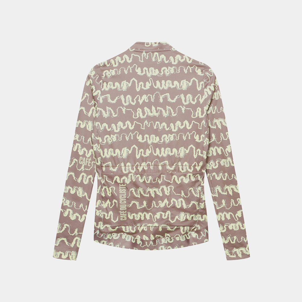 카페 드 사이클리스트 콘스탄스 레이스 긴팔 져지 오이스터 그레이 나폴리 옐로우 여성 | 데얼스 아웃도어 전문 플랫폼