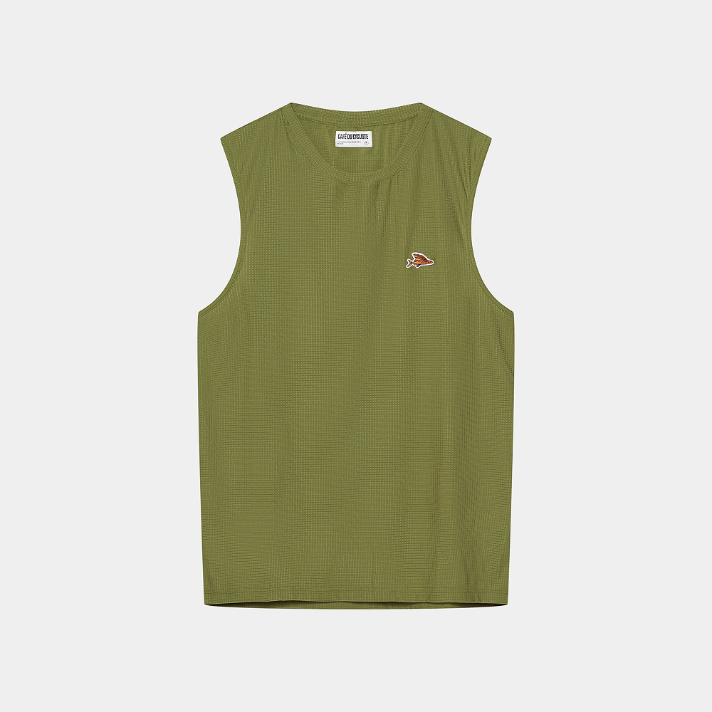 카페 드 사이클리스트 알릭스 액티브 민소매 카키 남성 | 데얼스 아웃도어 전문 플랫폼