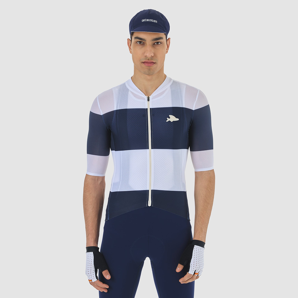 카페 드 사이클리스트 엔젤린 레이스 반팔 져지 네이비 화이트 남성 | 데얼스 아웃도어 전문 플랫폼