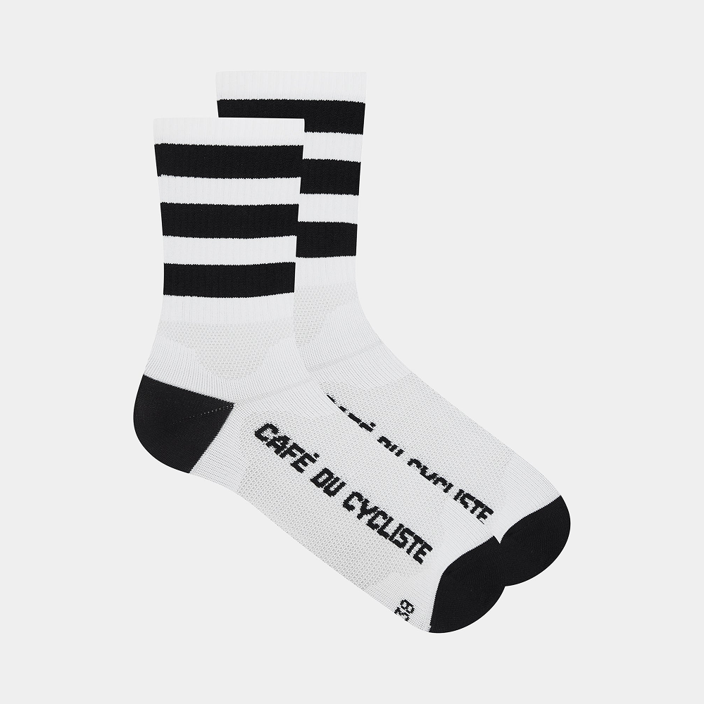 카페 드 사이클리스트 스케이트 클래식 삭스 양말 블랙 온 화이트 공용 | 데얼스 아웃도어 전문 플랫폼