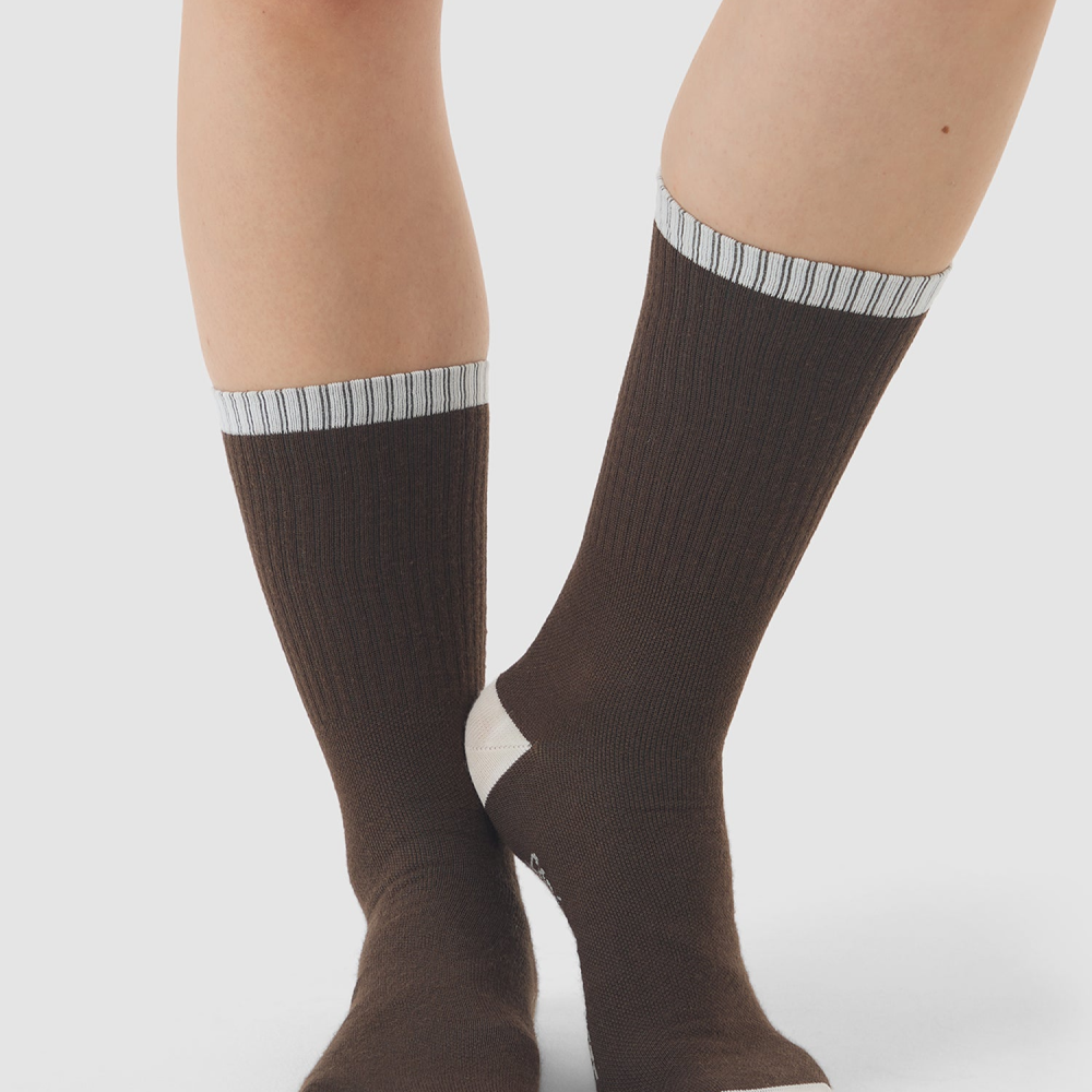 카페 드 사이클리스트 모토 아웃랜드 삭스 양말 쵸크 온 차콜 공용 | 데얼스 아웃도어 전문 플랫폼