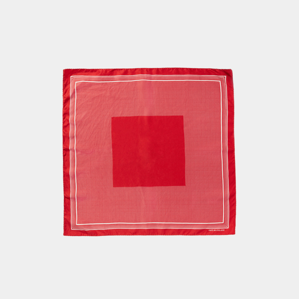 카페 드 사이클리스트 실크 스카프 클래식 레드 공용 | 데얼스 아웃도어 전문 플랫폼