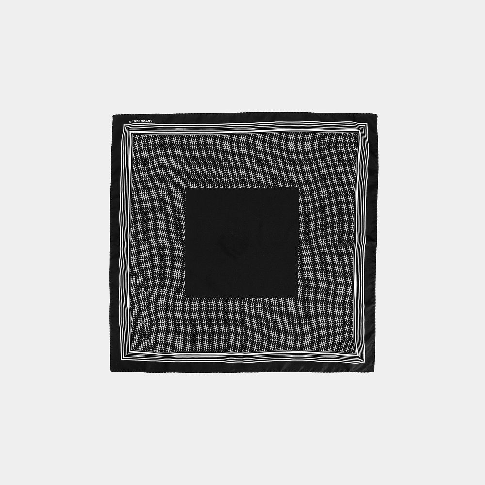 카페 드 사이클리스트 실크 스카프 클래식 블랙 공용 | 데얼스 아웃도어 전문 플랫폼