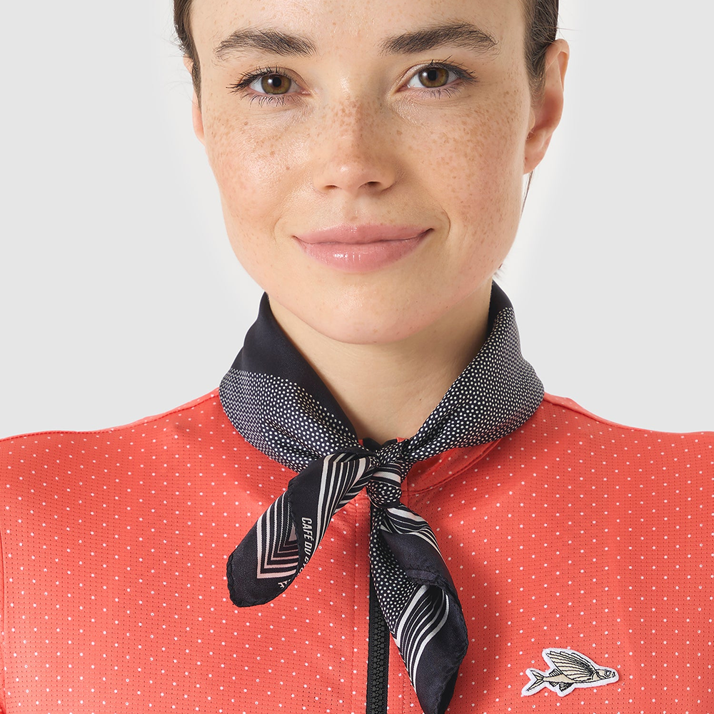 카페 드 사이클리스트 실크 스카프 클래식 블랙 공용 | 데얼스 아웃도어 전문 플랫폼