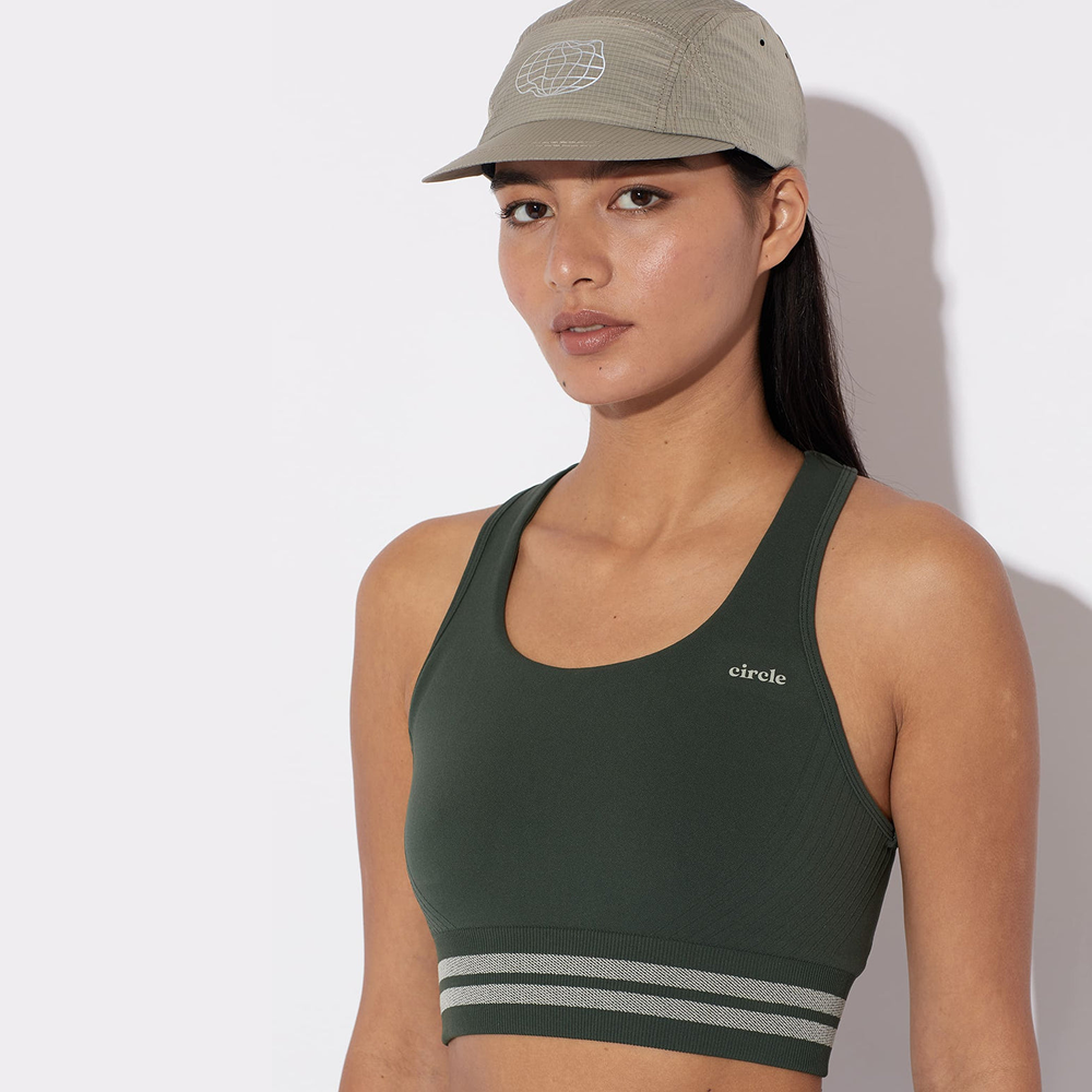 써클 에센셜 킵 더 플로우 심리스 스포츠브라 포레스트 그린 여성 | 데얼스 아웃도어 전문 플랫폼