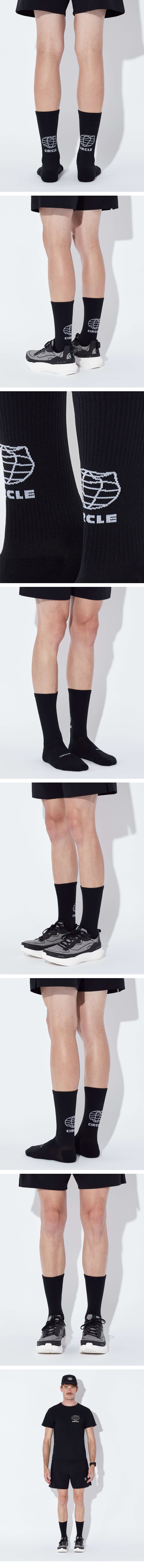 Speedy High Planet running socks Black 2.png