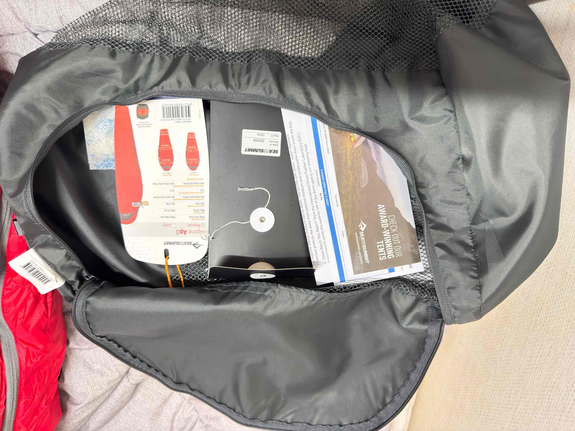 (미사용)씨투써밋 알파인2 AP2 RG 침낭 | 데얼스 아웃도어 전문 플랫폼