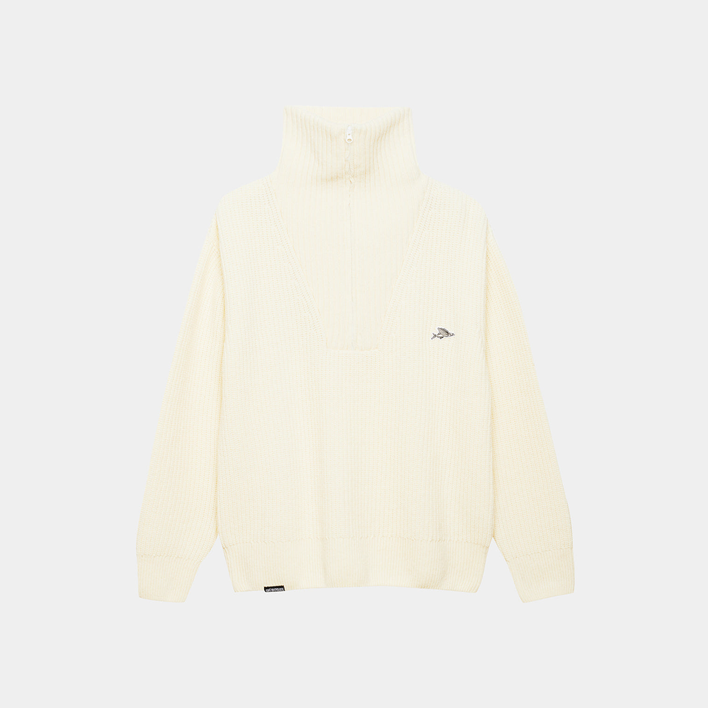 카페 드 사이클리스트 알리나 익스플로어 니트 스웨터 풀오버 쵸크 공용 | 데얼스 아웃도어 전문 플랫폼