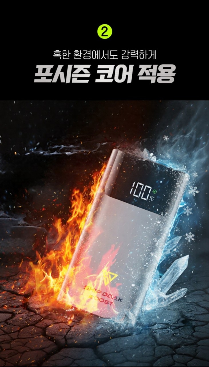 부스트 점프 스타터 자동차 차량 휴대용 보조 배터리 충전 오토바이차량용 점프스타터 스마트 안전점프선새제품 미사용제품입니다 스마트 센서 역전류 방지초보자를 위한 안전클립으로 과방전  | 데얼스 아웃도어 전문 플랫폼