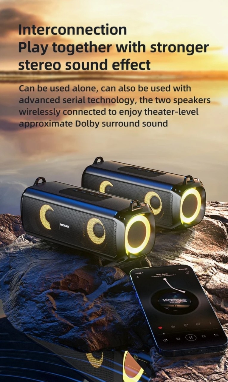 Rockmi RGB LED 스피커 팝니다. 무선 연결이 가능하고, 숄더 스트랩이 있어서 휴대하기 용이합니다. RGB LED가 장착되어 시각적인 효과도 뛰어납니다. 문의 없으시면 바로 안전결제해주시면 됩니다!Roc | 데얼스 아웃도어 전문 플랫폼