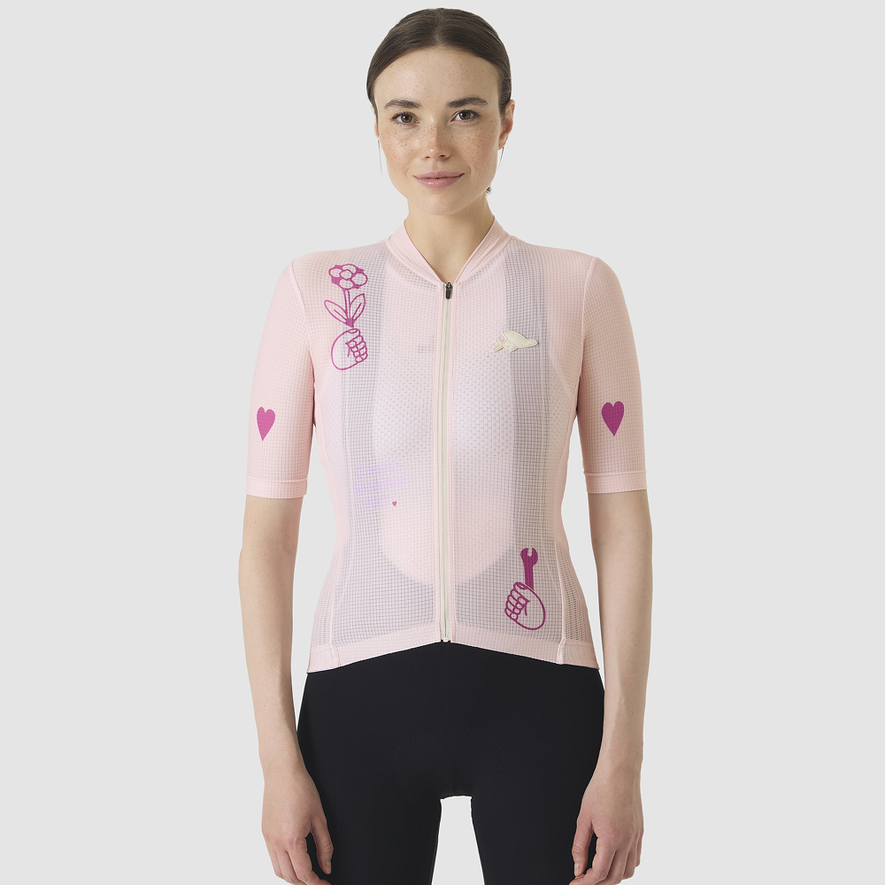 카페 드 사이클리스트 엔젤린 레이스 반팔 져지 카드 샤프 로사 여성 | 데얼스 아웃도어 전문 플랫폼