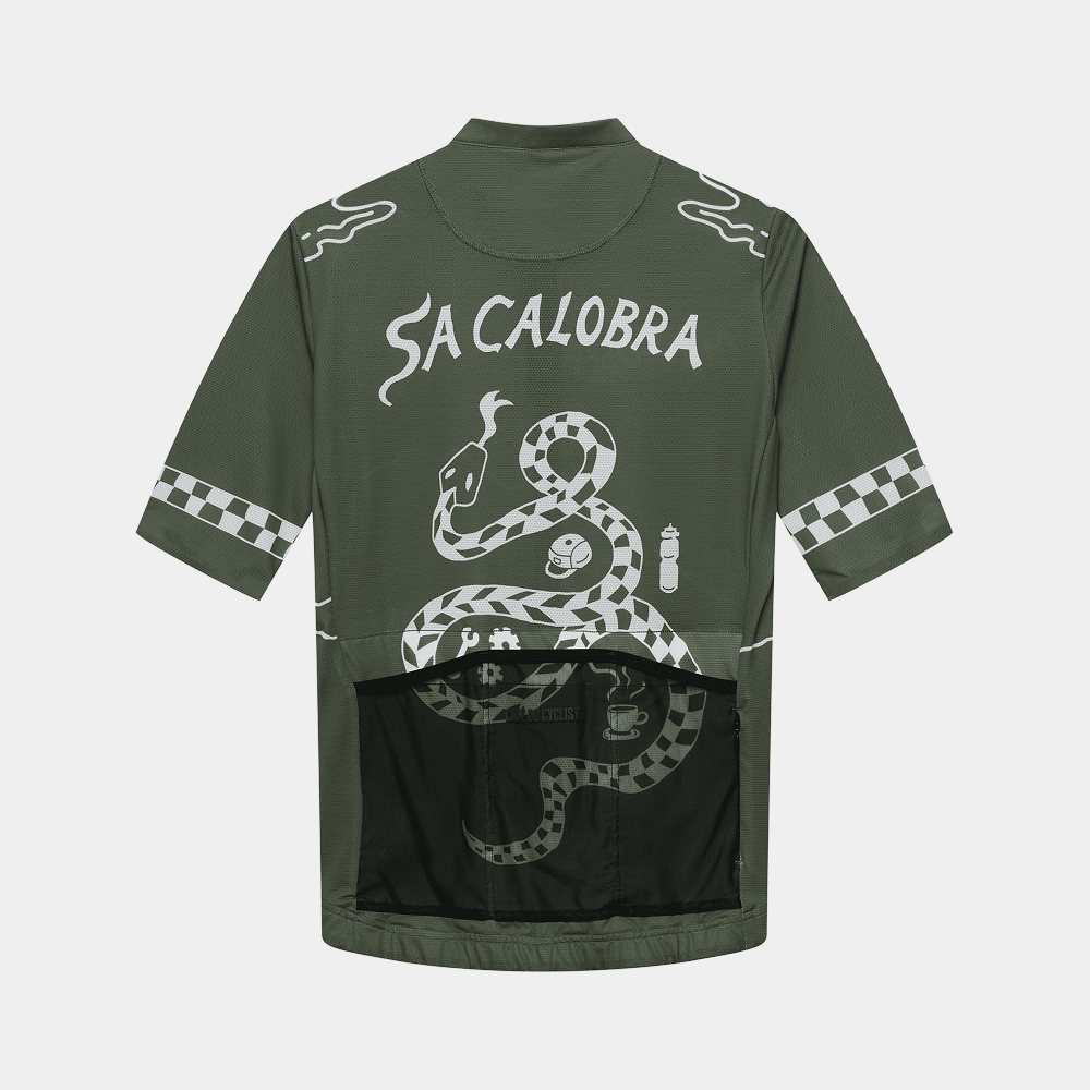 카페 드 사이클리스트 사칼로브라 클래식 반팔 져지 카키 남성 | 데얼스 아웃도어 전문 플랫폼