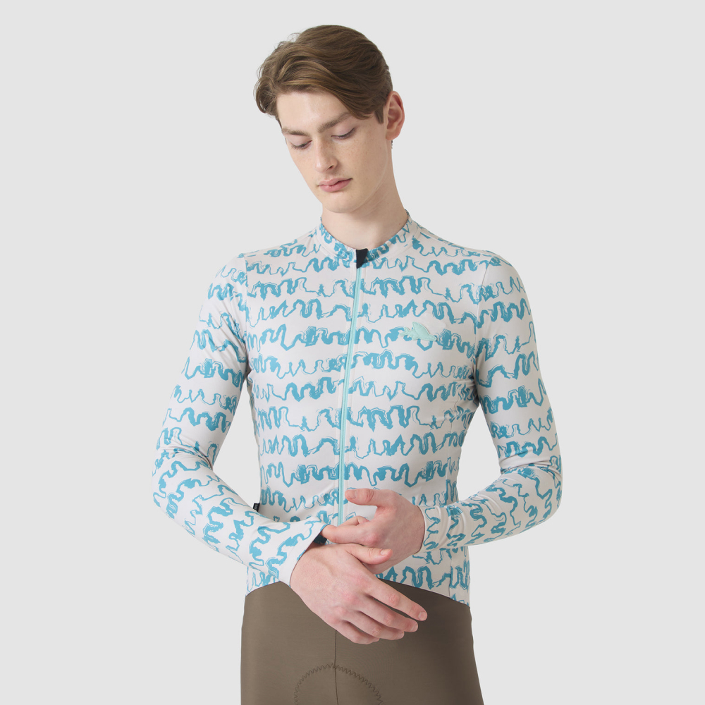 카페 드 사이클리스트 콘스탄스 레이스 긴팔 져지 펄 그레이 딥워터 남성 | 데얼스 아웃도어 전문 플랫폼