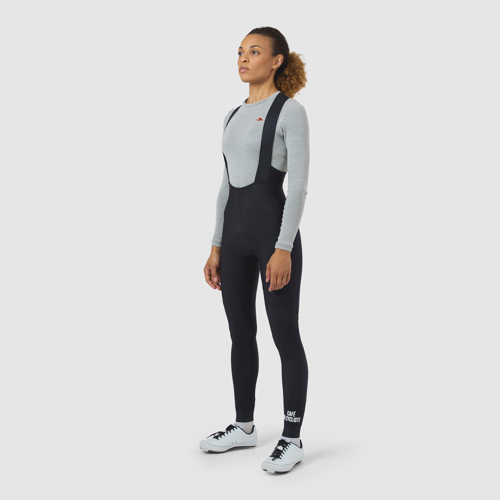 카페 드 사이클리스트 마리 클래식 기모 빕 타이즈 블랙 여성 | 데얼스 아웃도어 전문 플랫폼