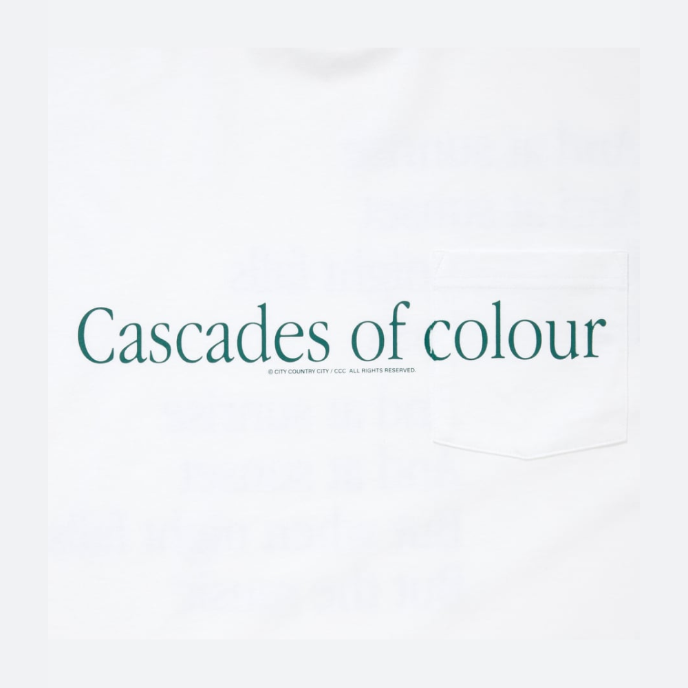 시티 컨트리 시티 코튼 포켓 반팔 티셔츠 캐스케이즈 오브 컬러 화이트 공용 | 데얼스 아웃도어 전문 플랫폼